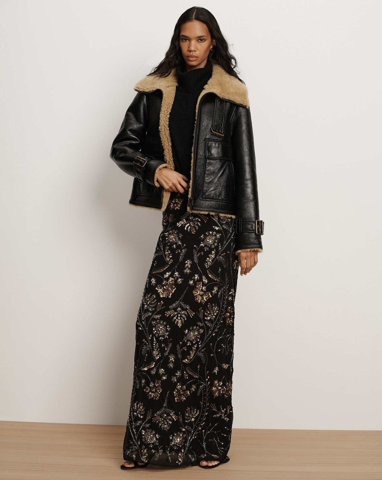 DANIKA SHEARLING JACKET - 3