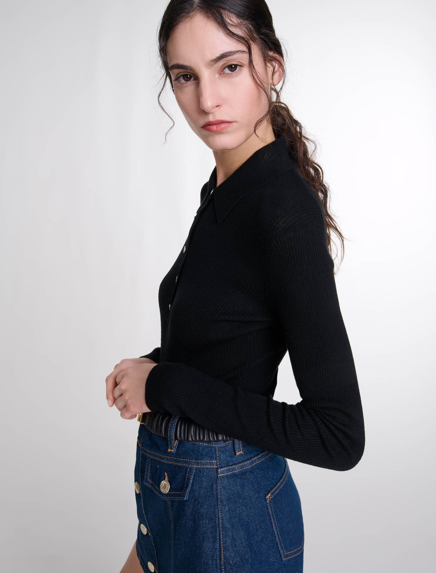 Wool and silk bodysuit - 7