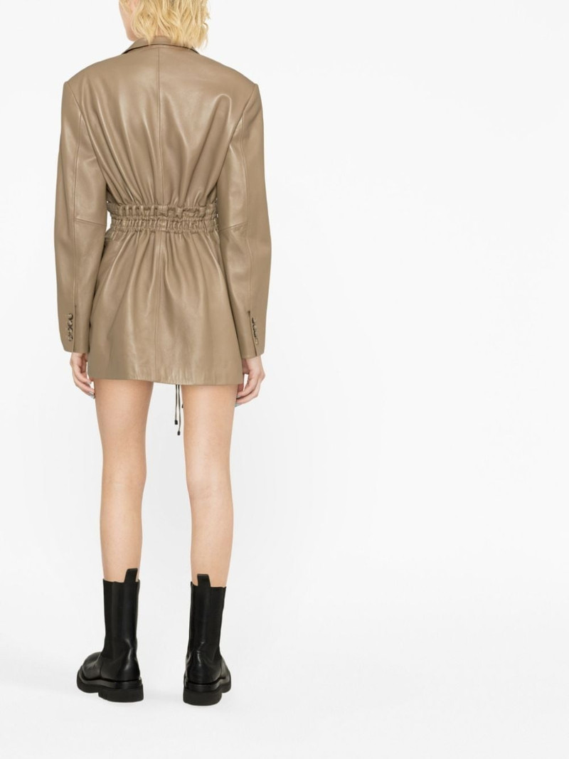 Irbid leather blazer dress 4