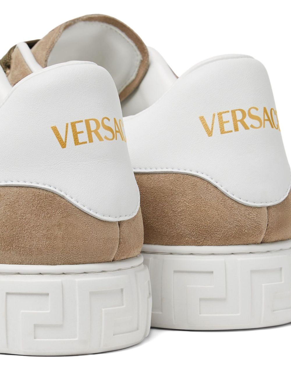 Greca-embroidered sneakers - 5