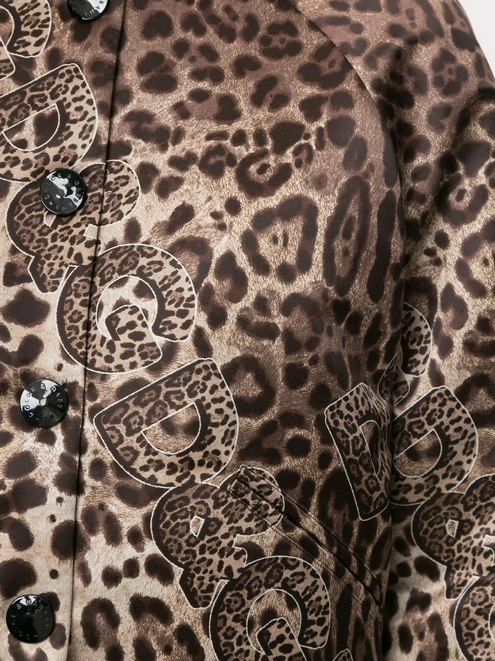 leopard print bomber jacket - 5