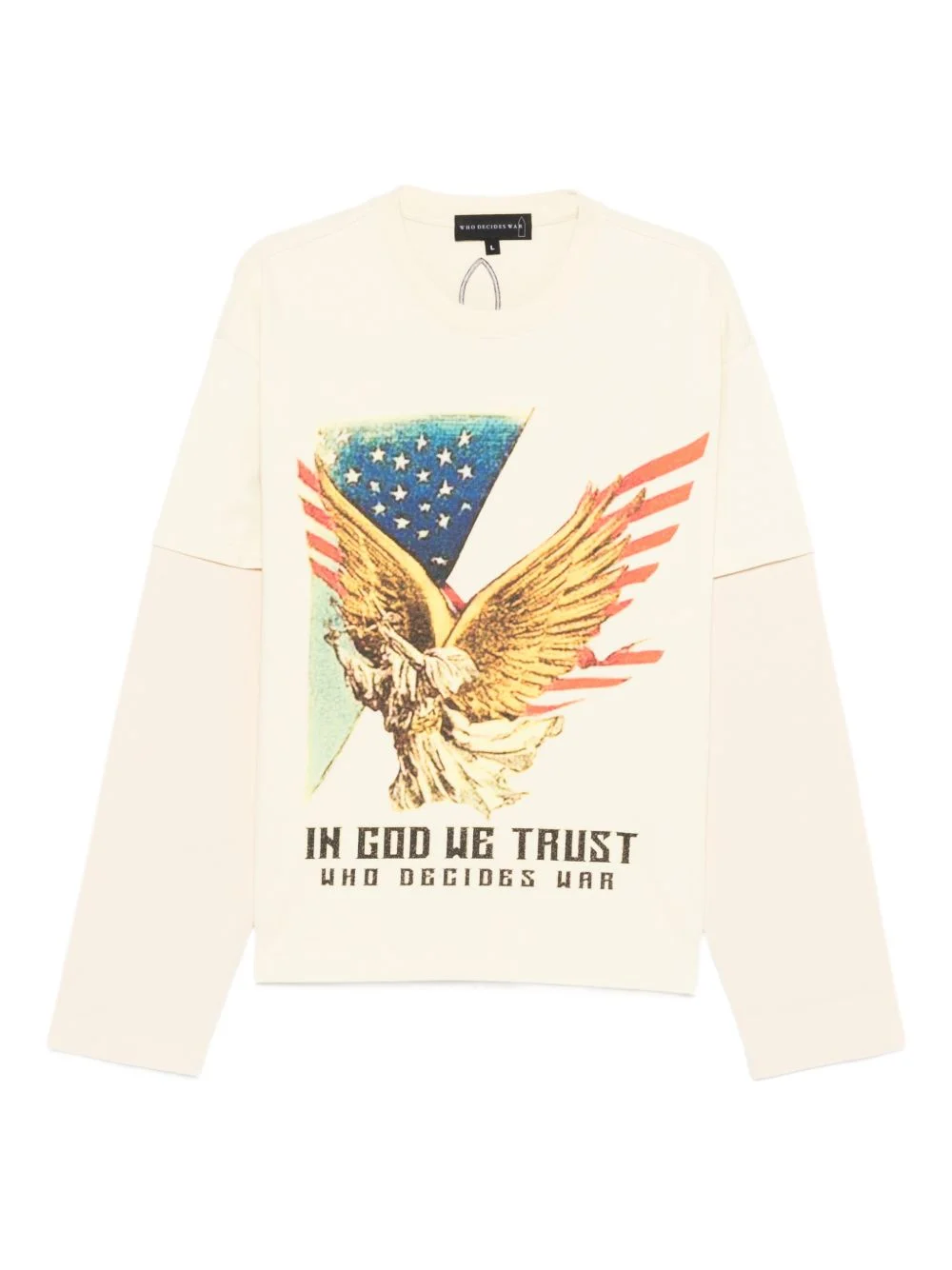 eagle-graphic long-sleeve sweatshirt - 1
