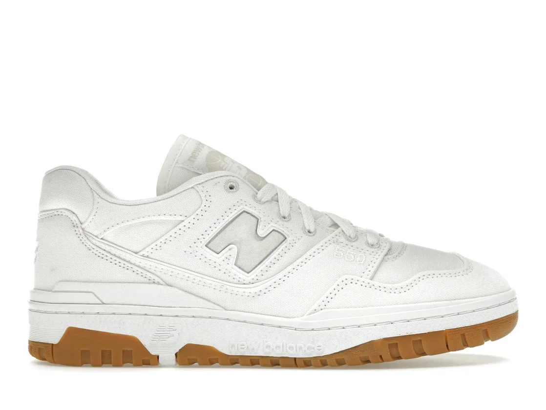 New Balance 550 White Canvas Gum - 1