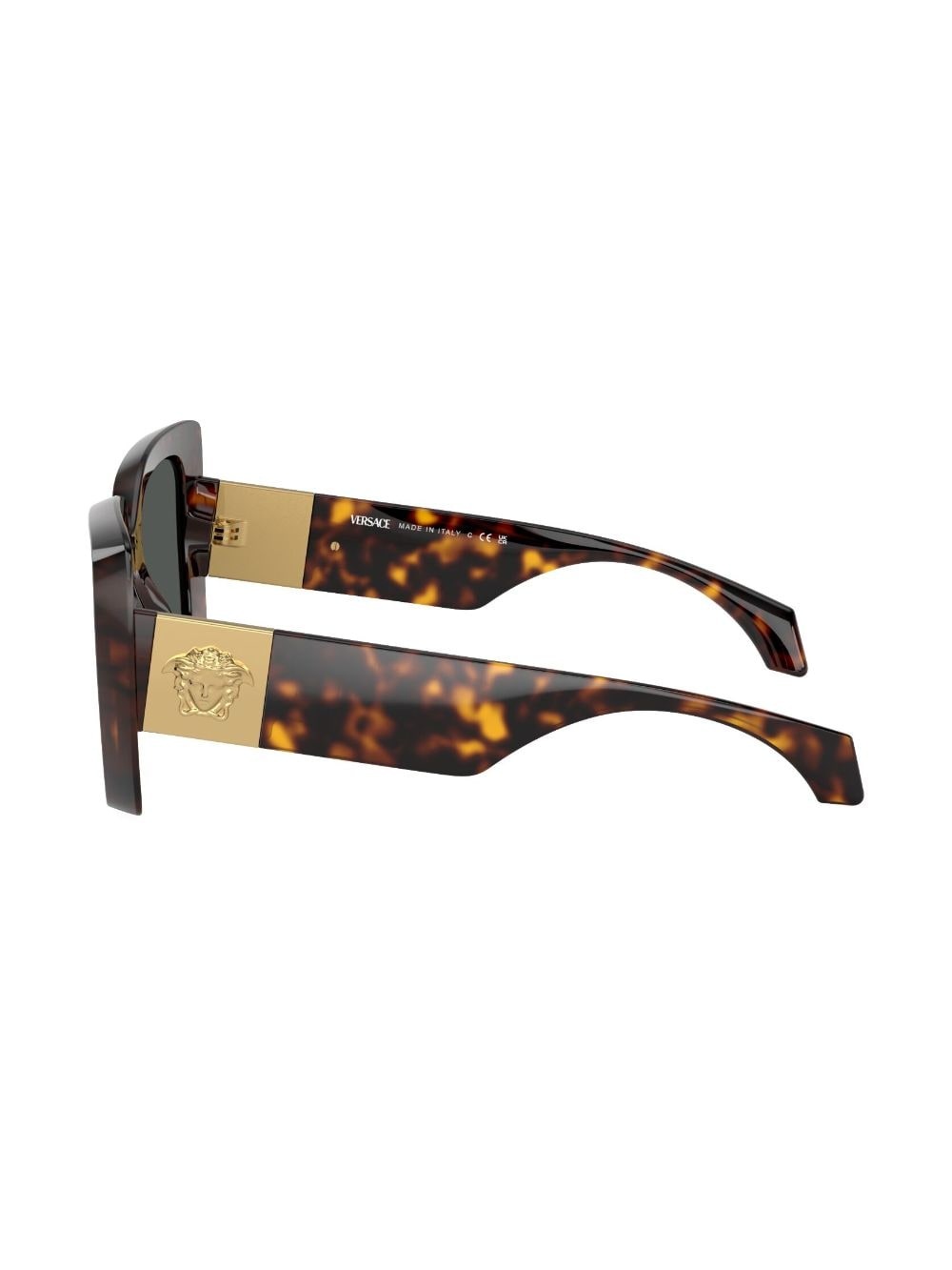 Medusa-plaque oversized-frame sunglasses - 3