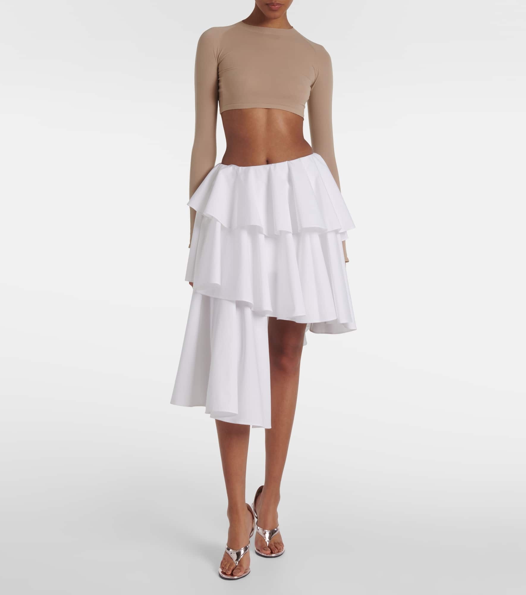 Spiral ruffled miniskirt - 2