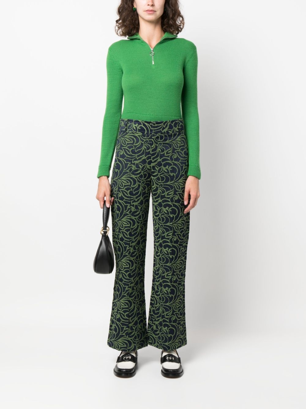 Yoshitomo jacquard trousers - 2