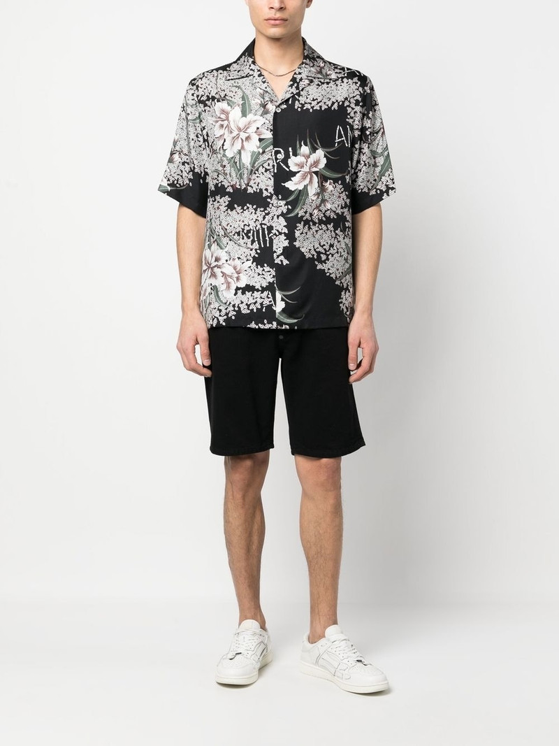 PHILIPP PLEIN straight-leg denim shorts outlook