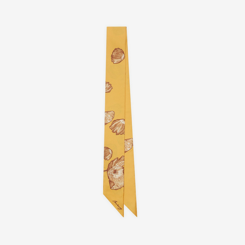 Skinny Poppy Silk Scarf 1
