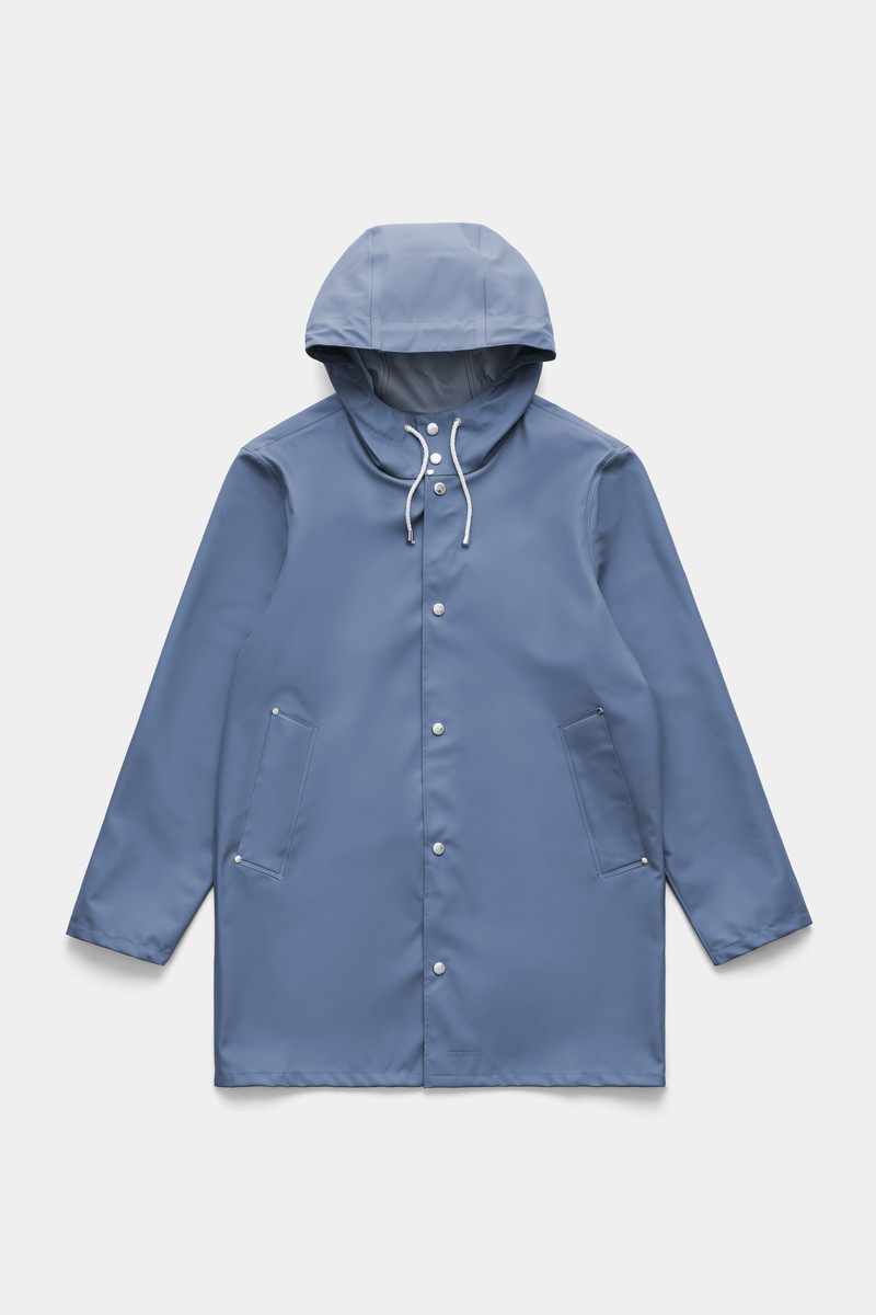 Stockholm Lightweight Raincoat Ash Blue 4
