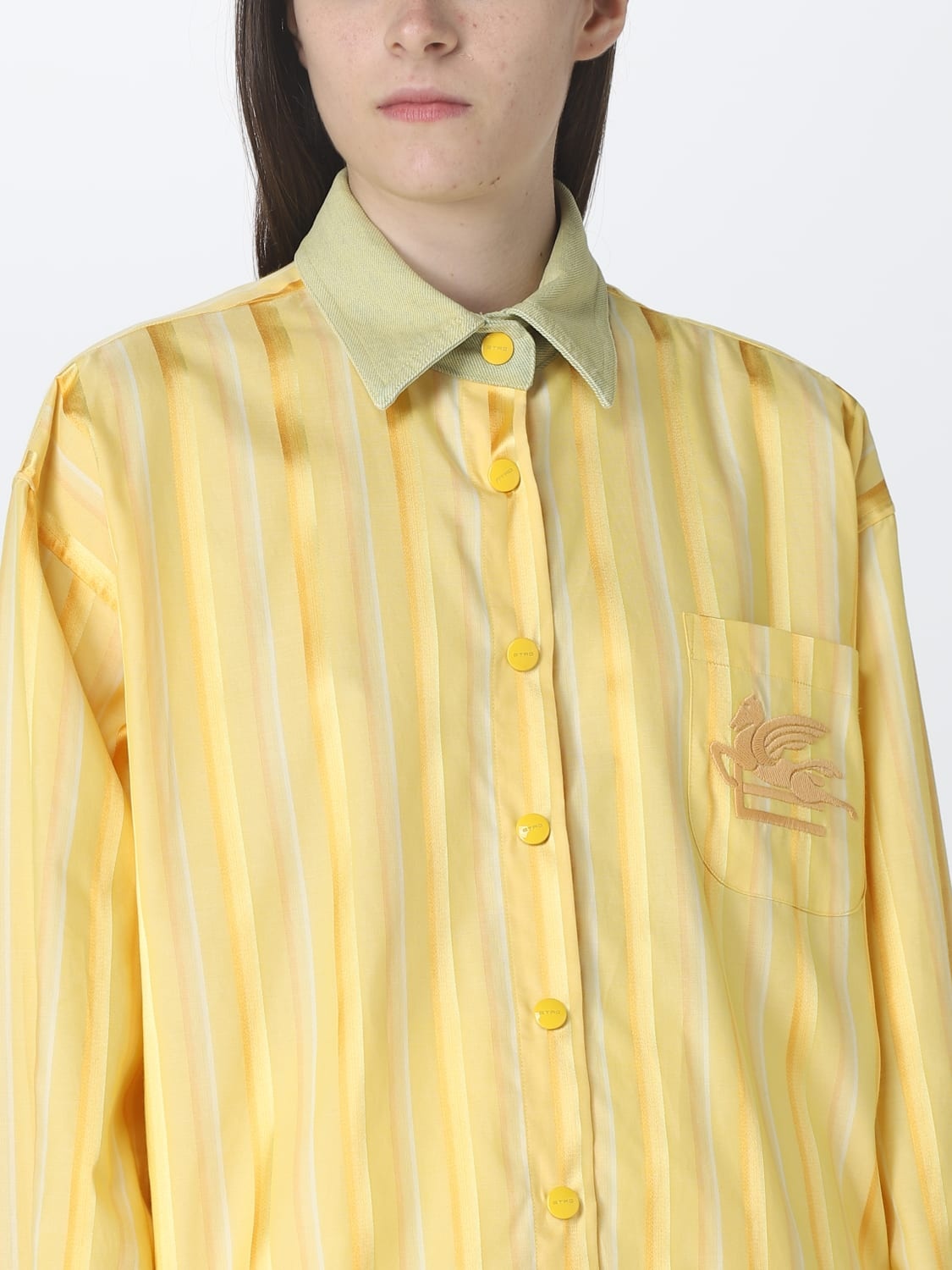 Etro shirt in cotton and silk blend - 5