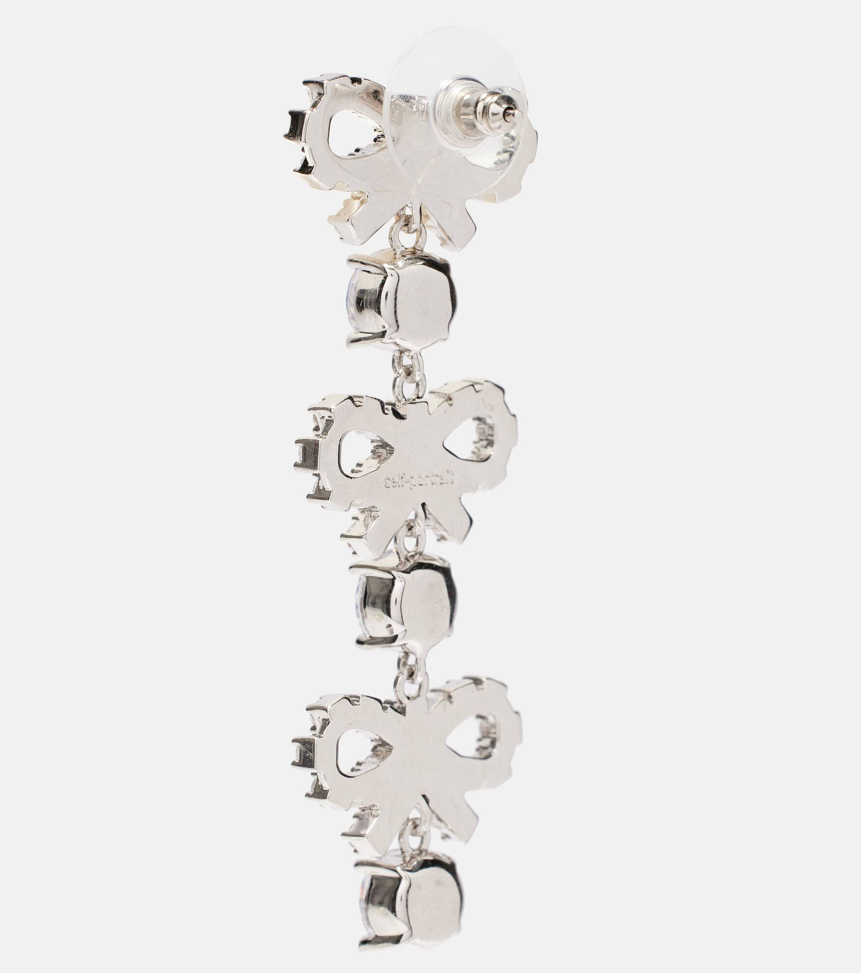 Crystal-embellished drop earrings - 5