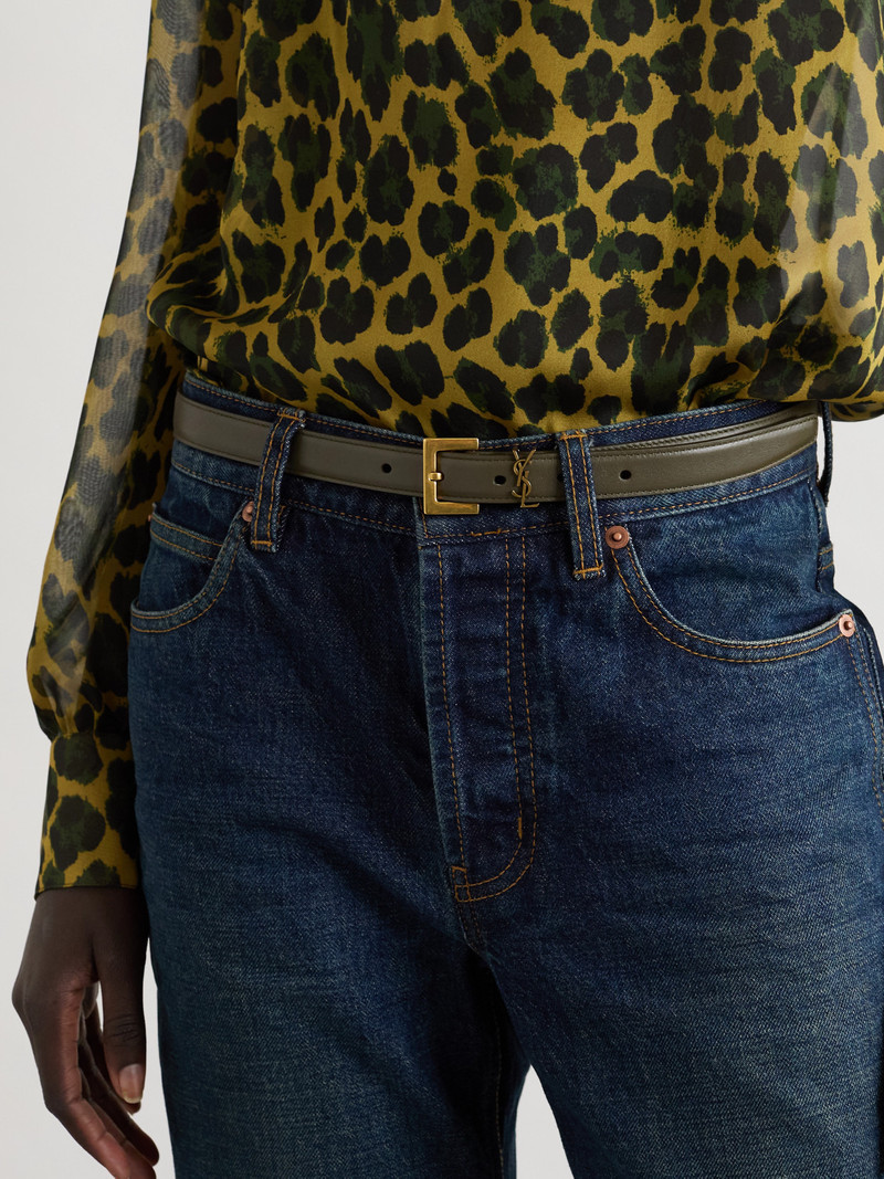 SAINT LAURENT Leather Belt outlook