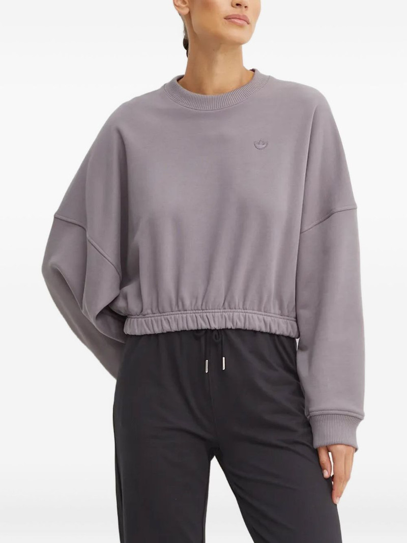 cinched-waist sweatshirt 1