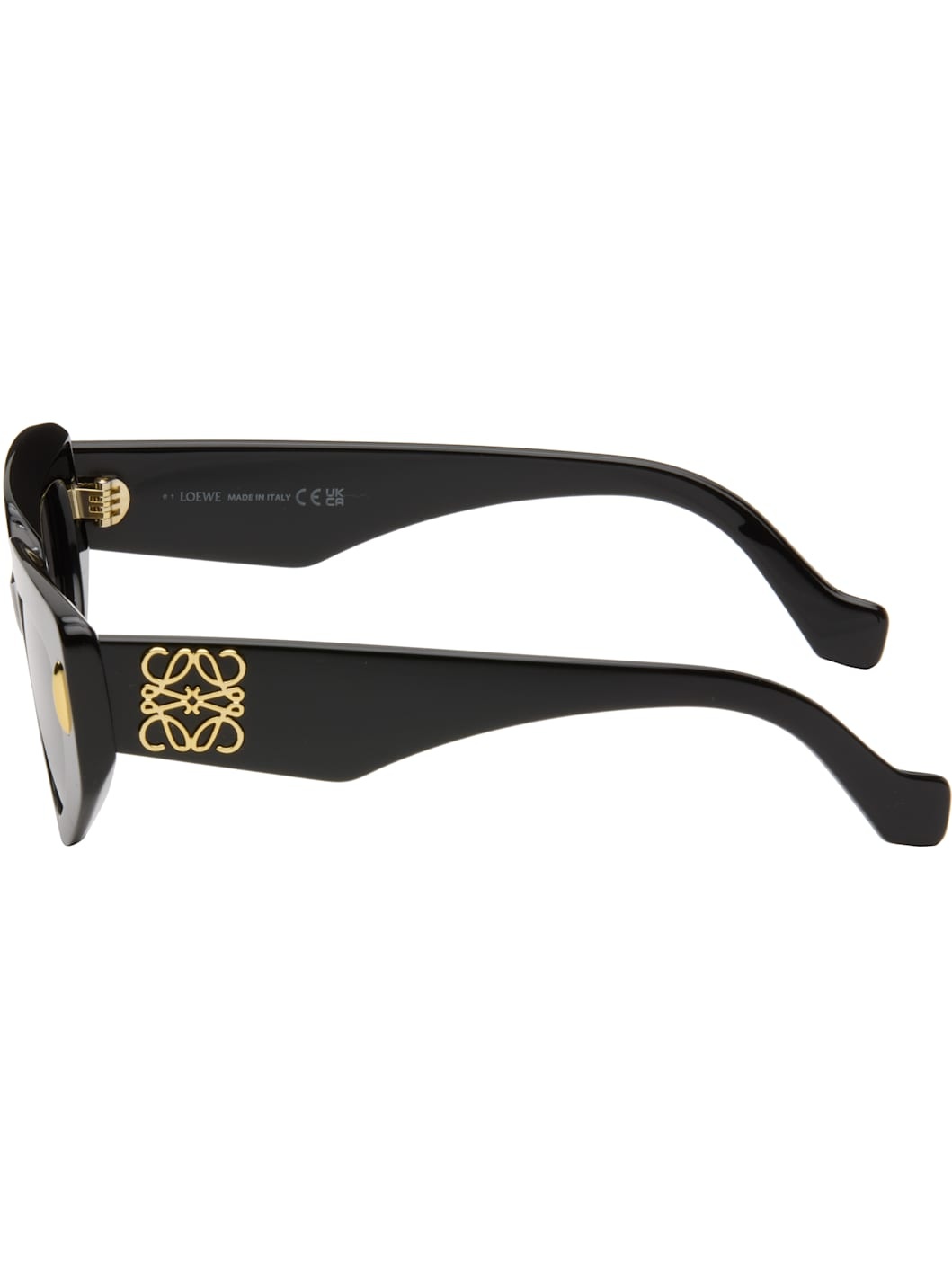 Black Small Butterfly Screen Sunglasses - 3