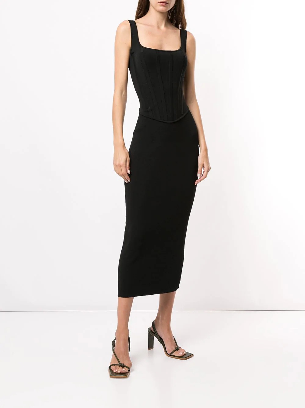 cutout midi dress - 6