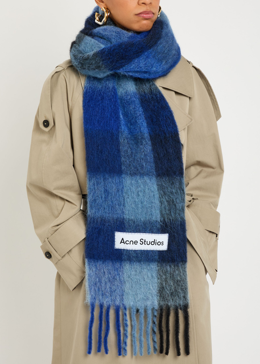 Acne Studios Vally Checked Wool-blend Scarf - 2