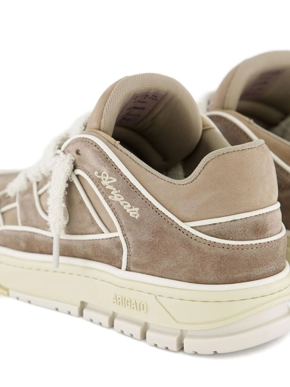 Area Lo leather suede panelled trainers - 3