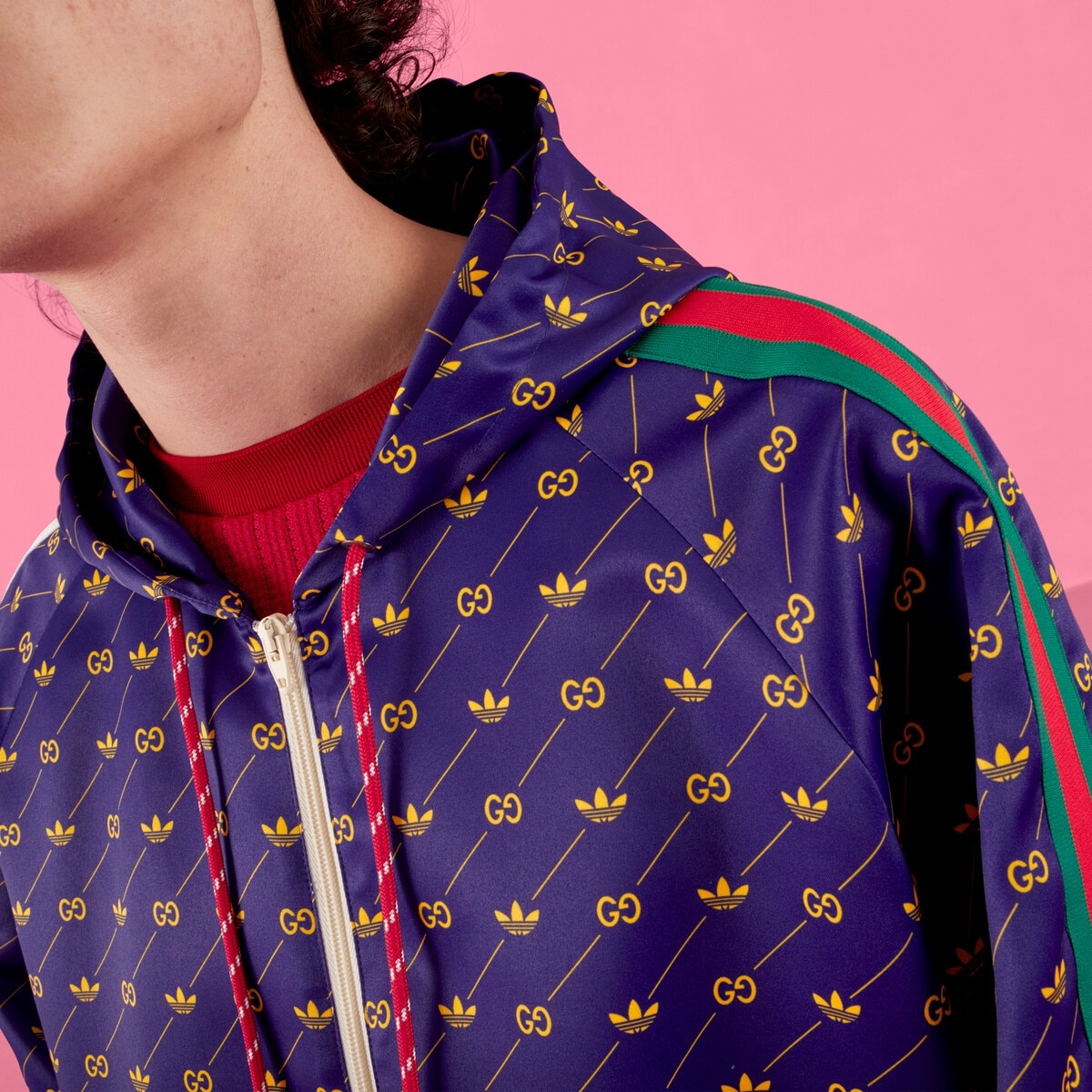 adidas x Gucci Trefoil print jacket - 4