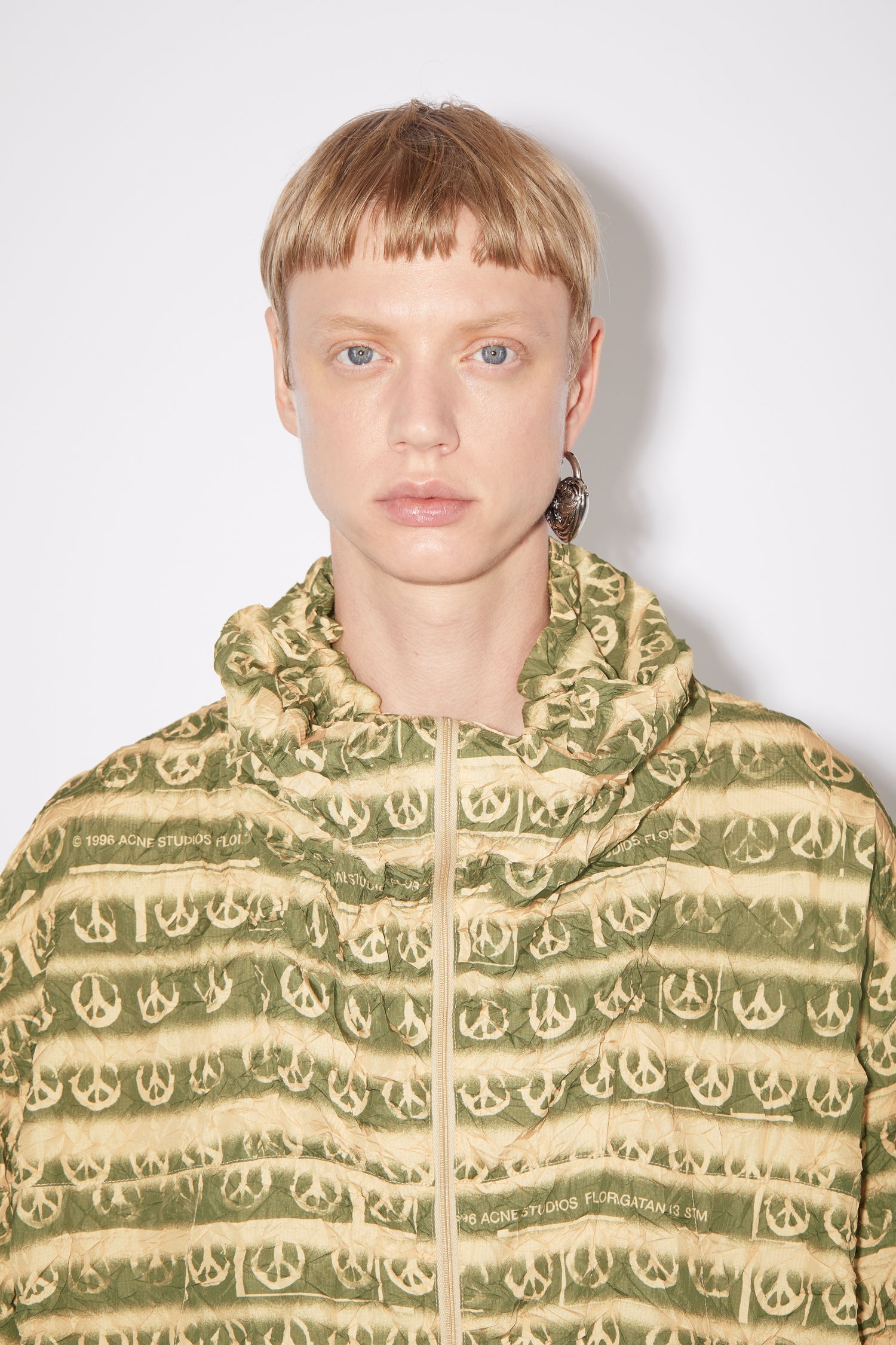 Acne Studios Ripstop jacket - Peach/khaki green | REVERSIBLE