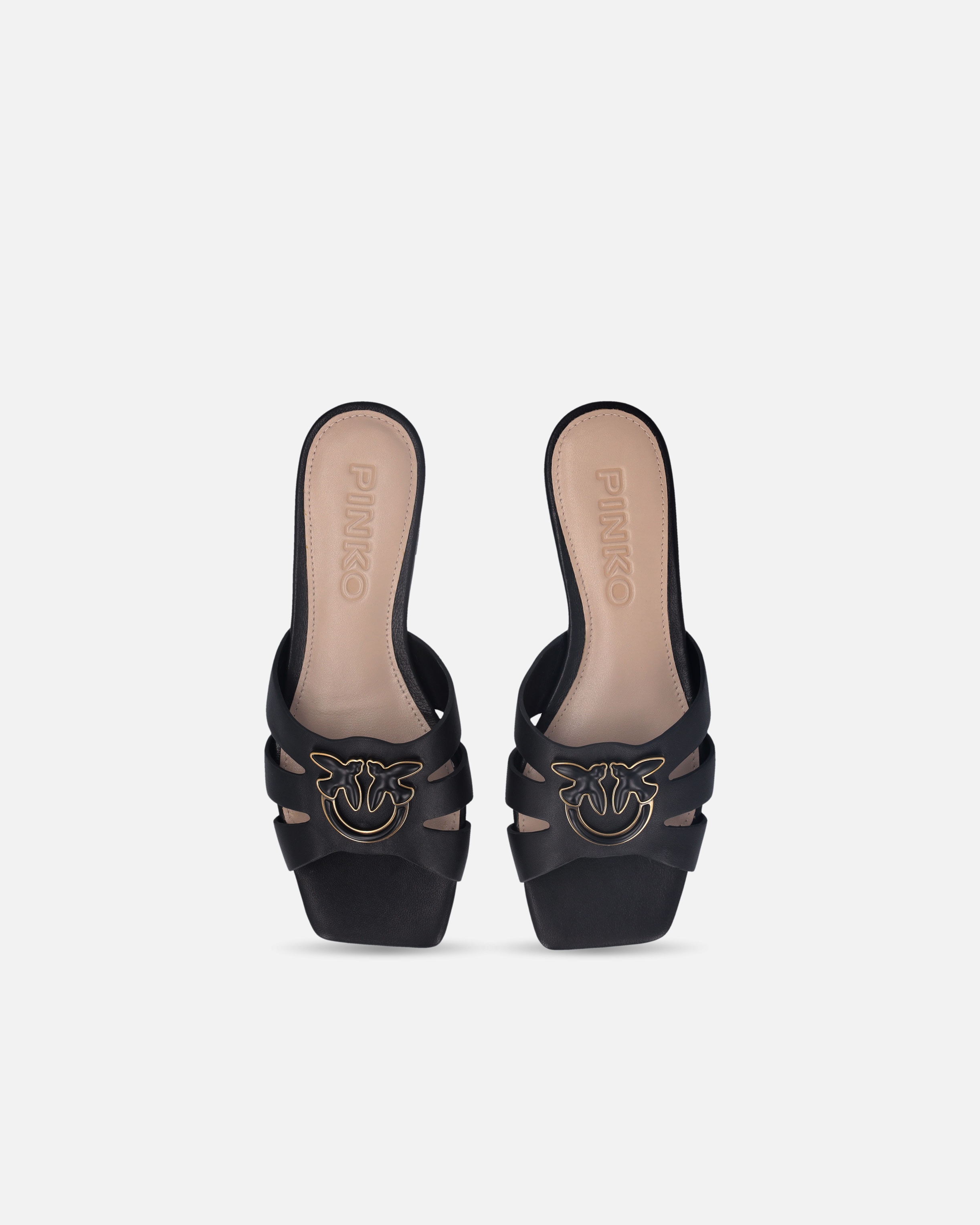 NAPPA LEATHER SLIP-ONS WITH BIRD LOGO - 9