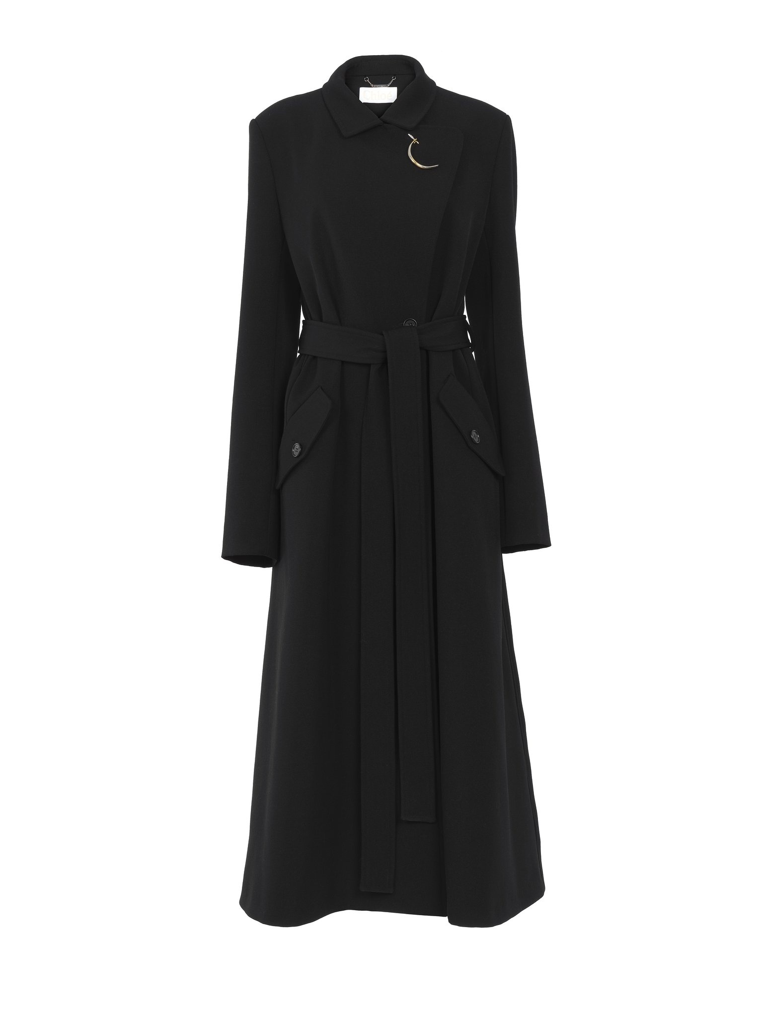 LONG WRAP COAT - 1