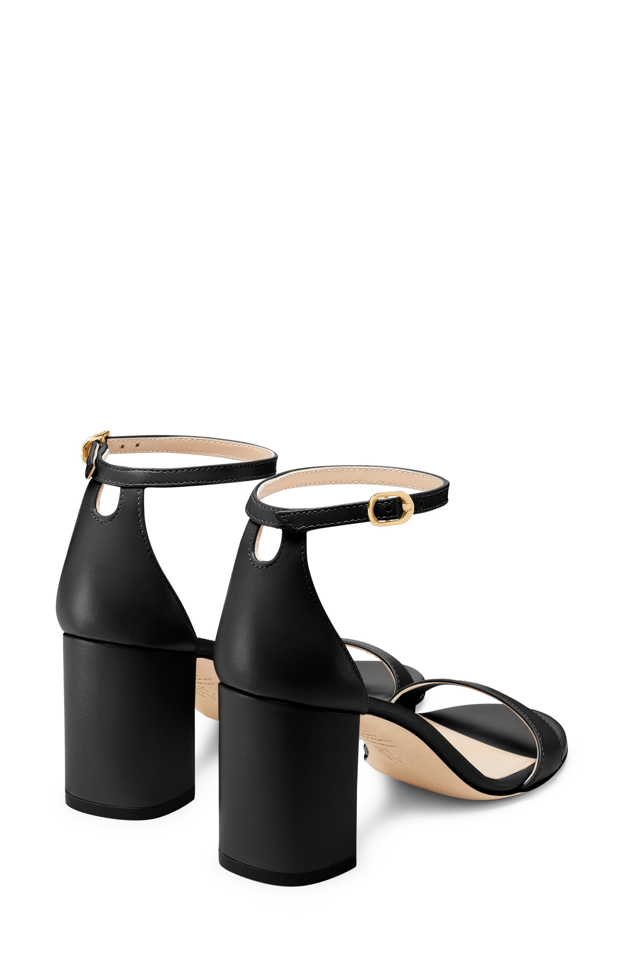 Stuart Weitzman Nudist Block 75 Sandal in Black at Nordstrom - 2