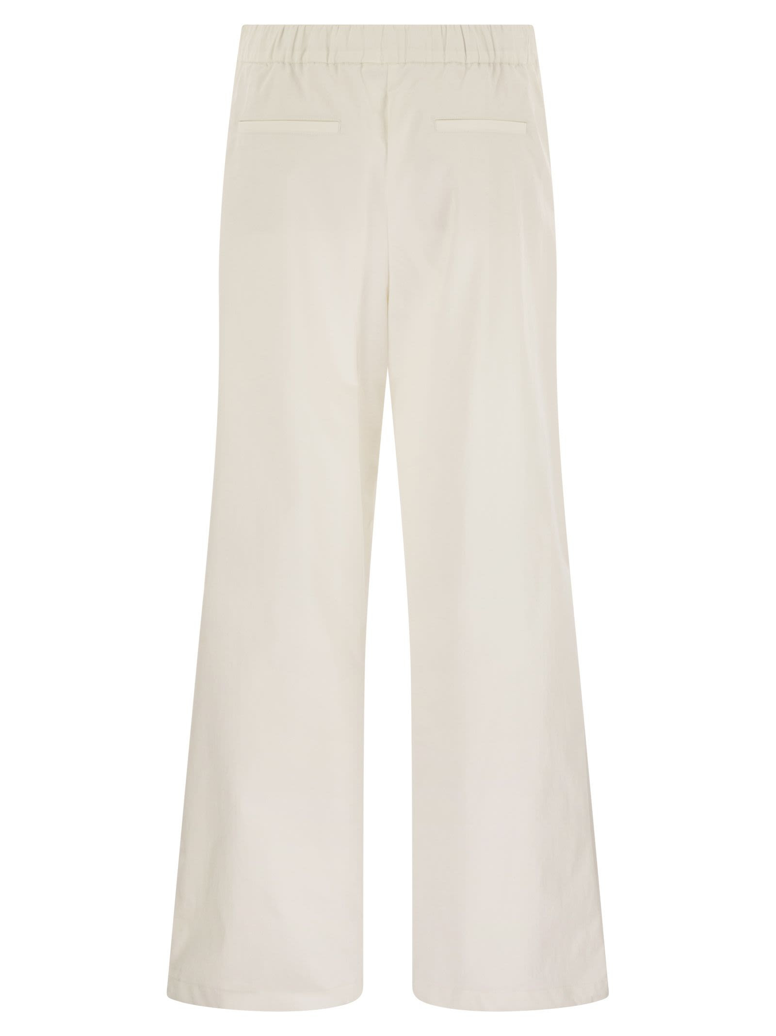Herno Women Resort Cotton Trousers With Drawstring - 2