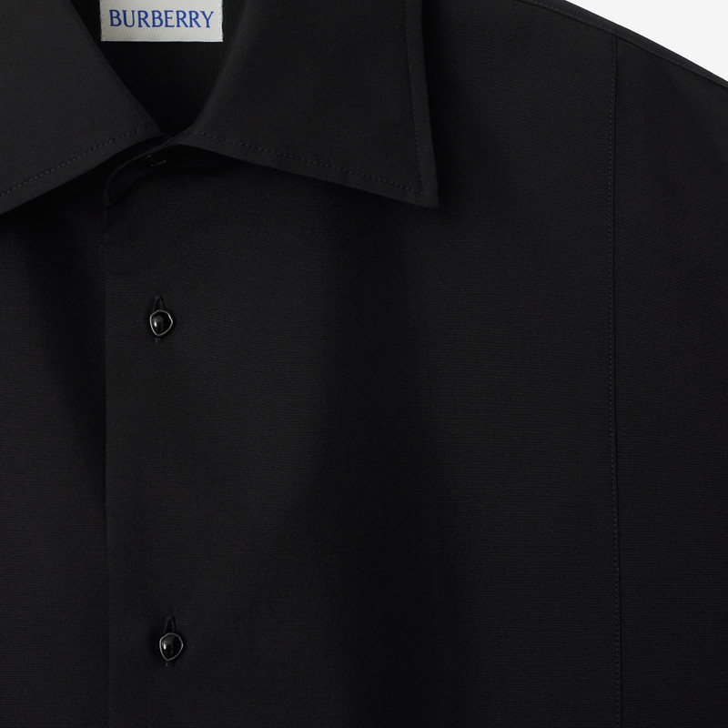 Slim Fit Cotton Silk Tuxedo Shirt 6