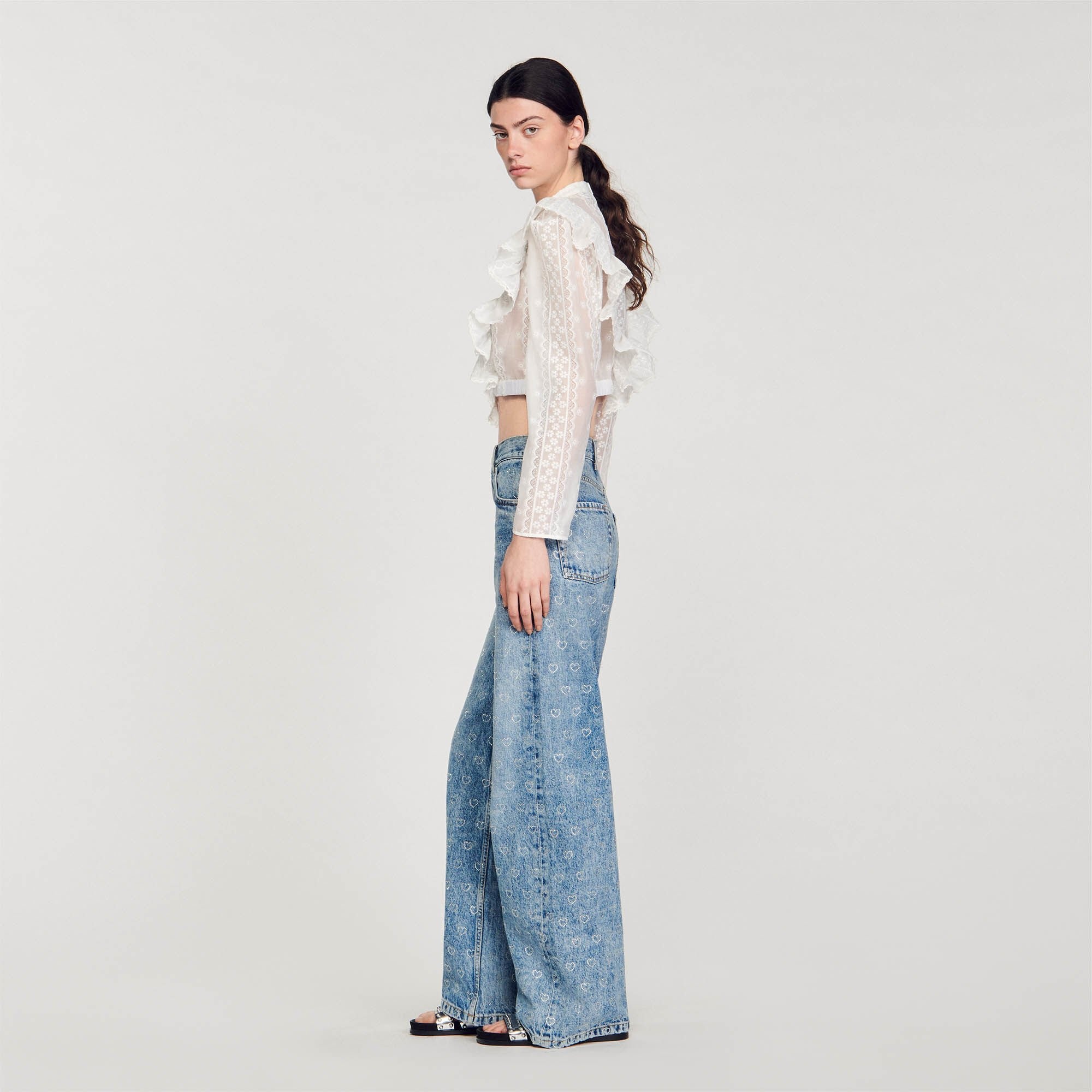 WIDE-LEG HEART JEANS - 7