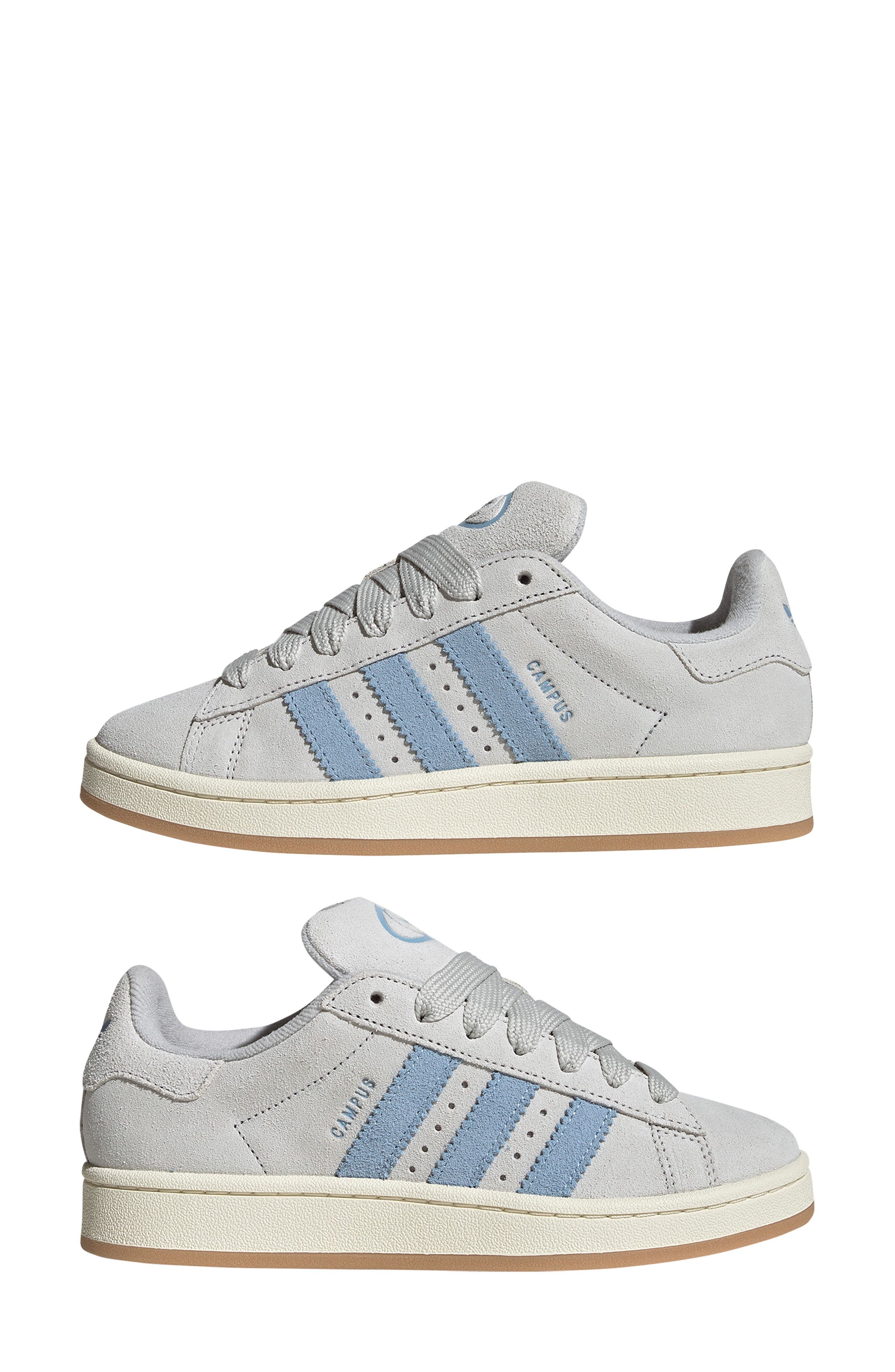 adidas Campus 00s Sneaker in Grey/Cream White/Clear Sky at Nordstrom - 9