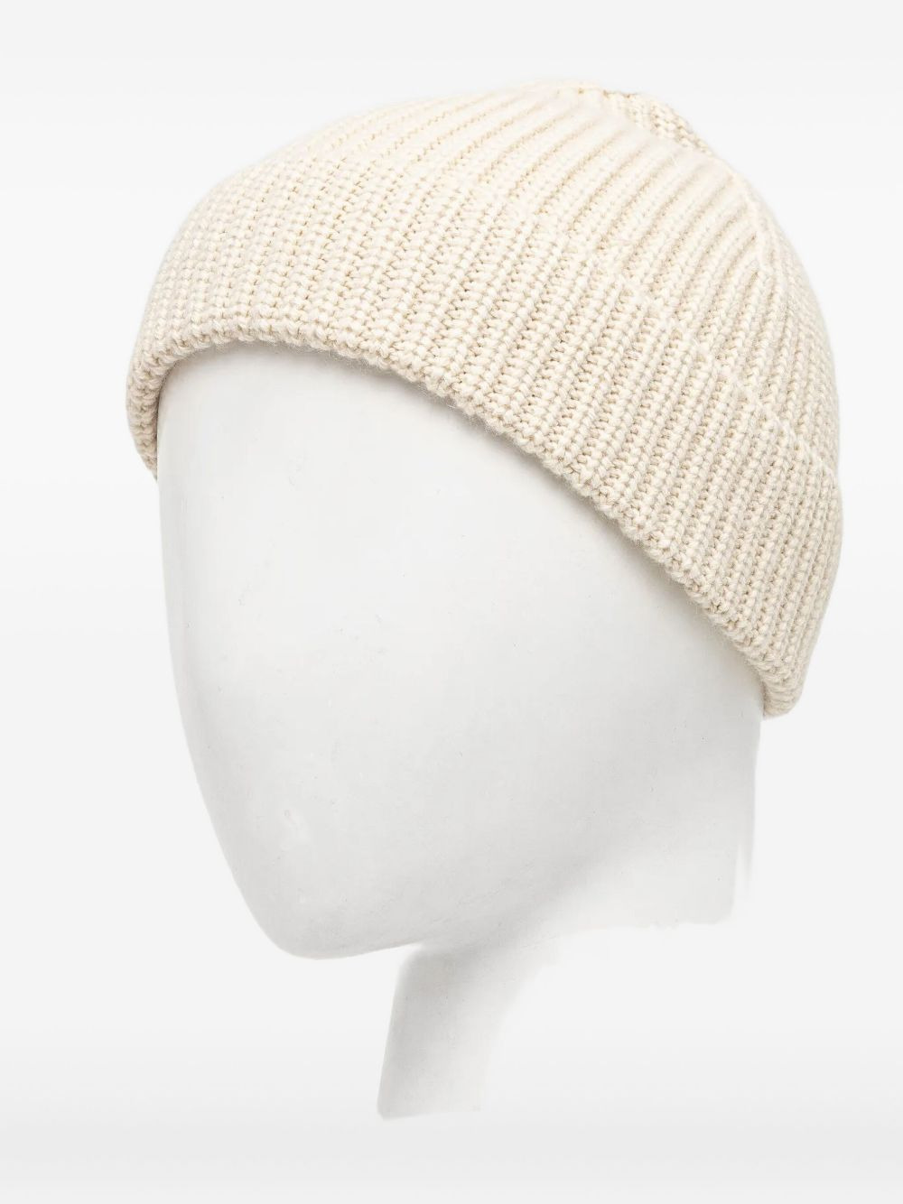 ribbed-knit logo beanie hat - 3