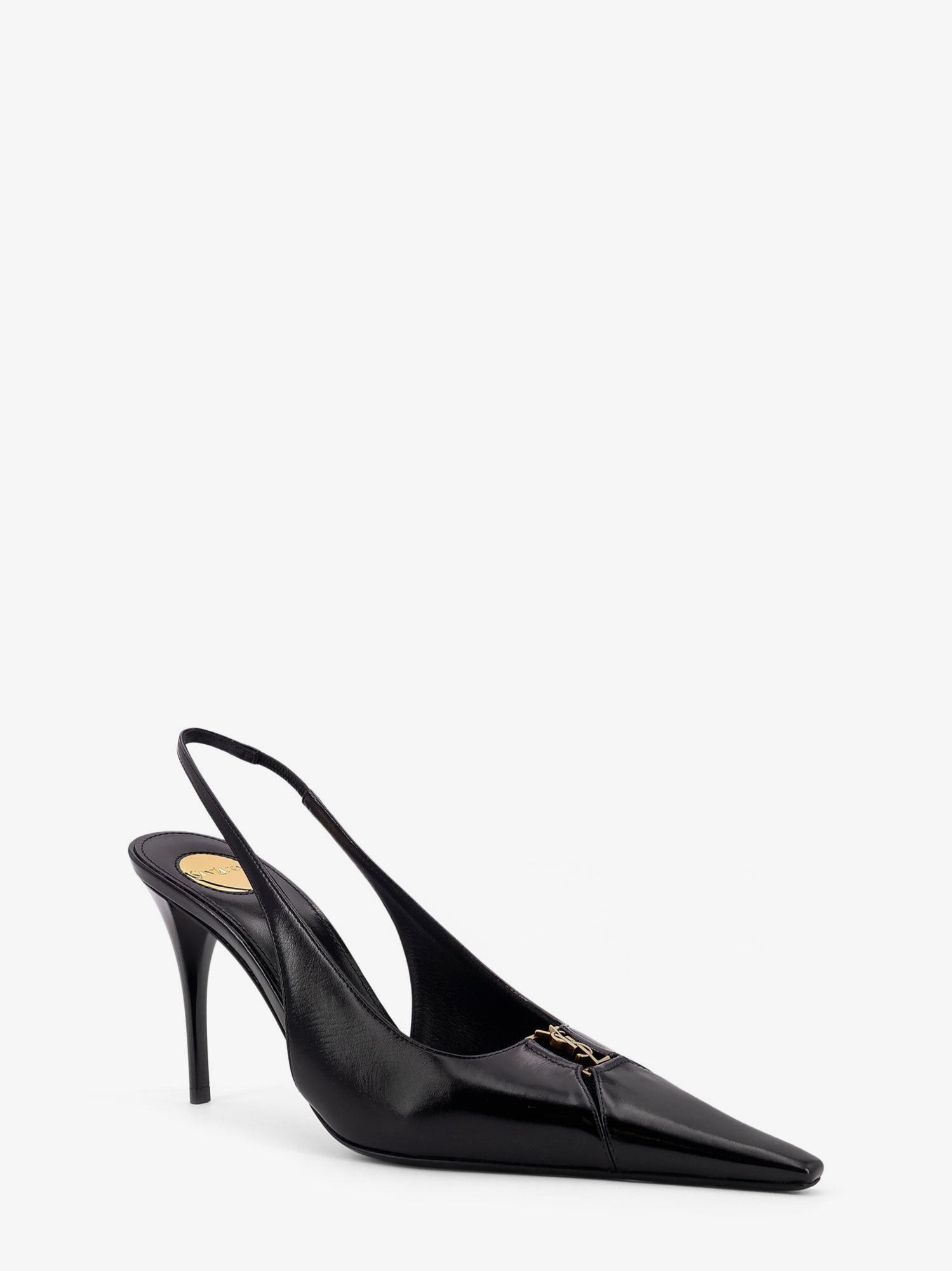 Saint Laurent Babylone 90 Pum Leather Slingback Pumps - 2