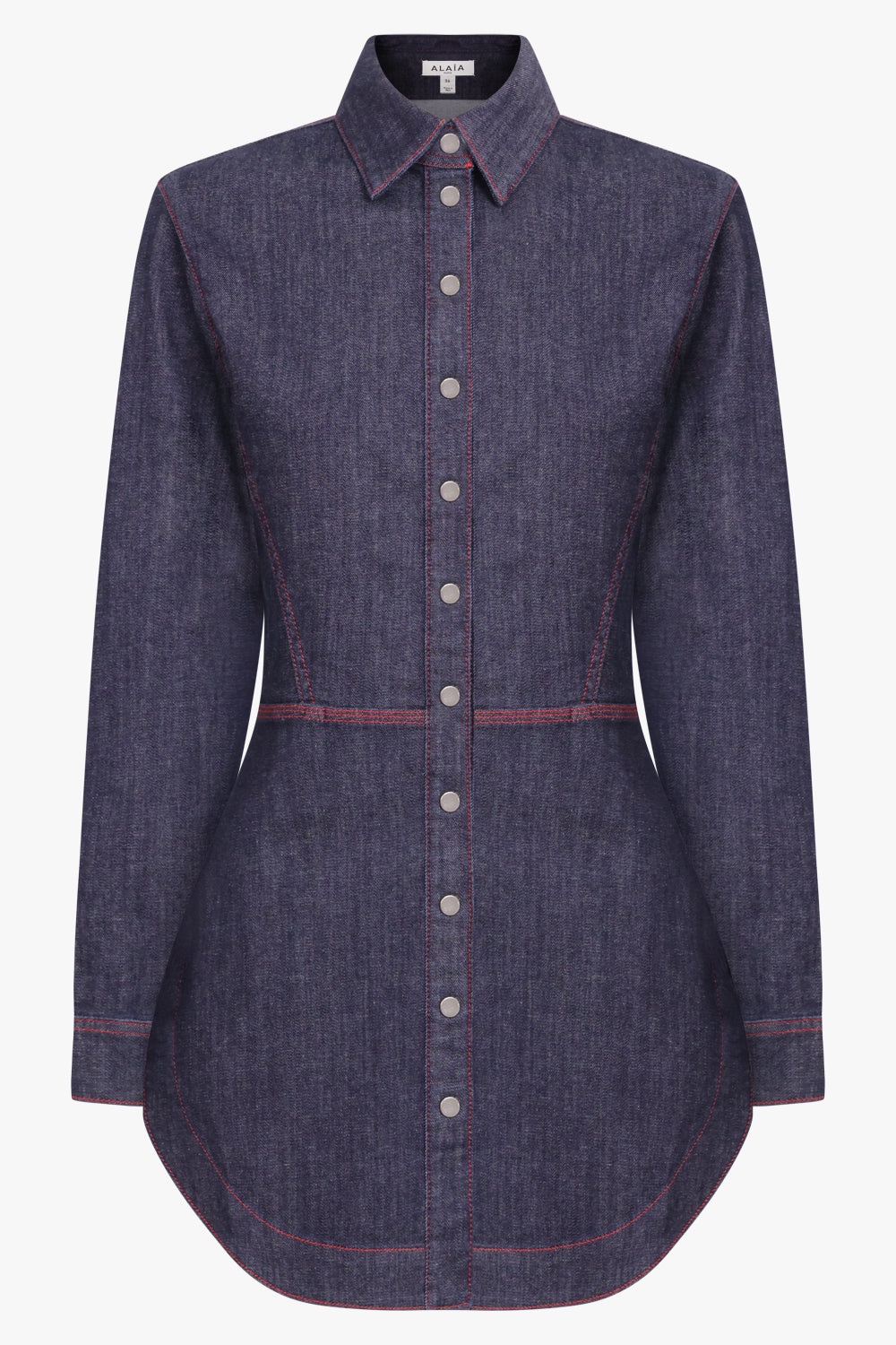 ワンピース Alaia Denim shirt dress Blue Alaia Denim Dress – Littlelace