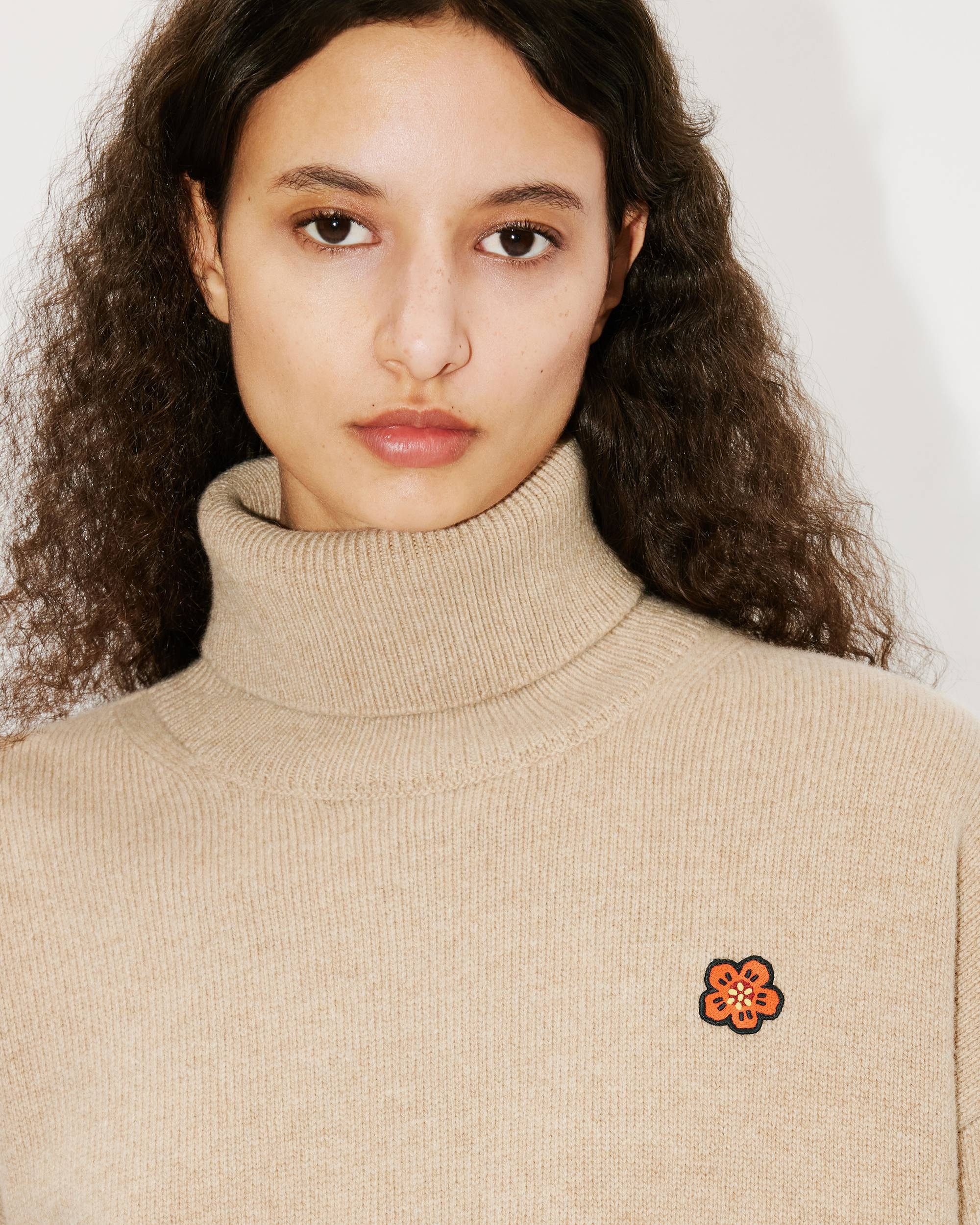 'Boke Flower Crest' embroidered wool jumper - 7