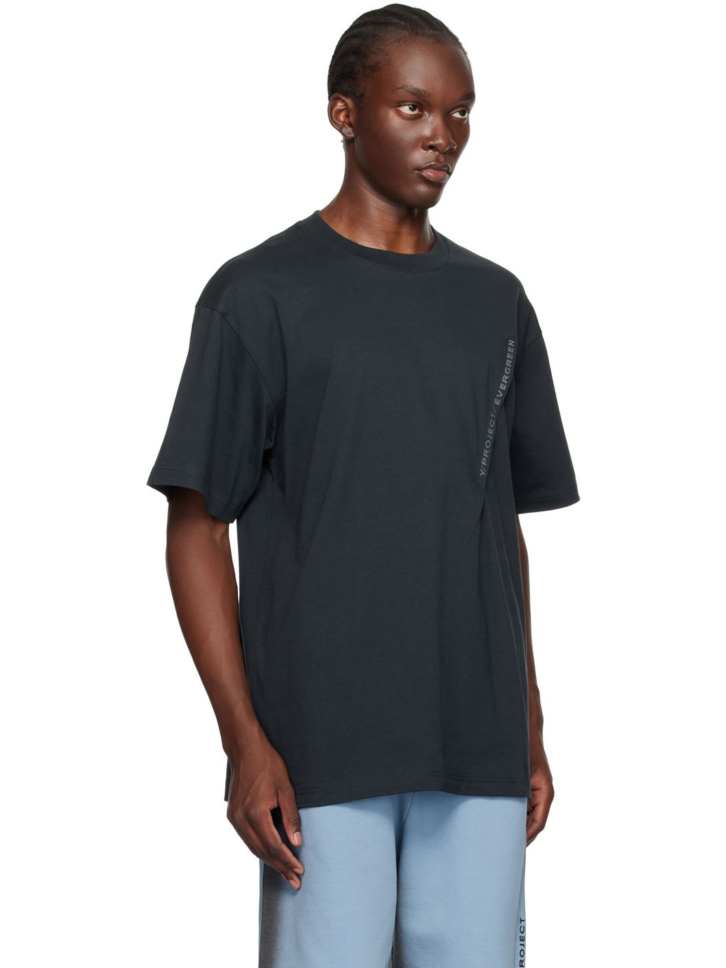 Black Pinched Logo T-Shirt - 2