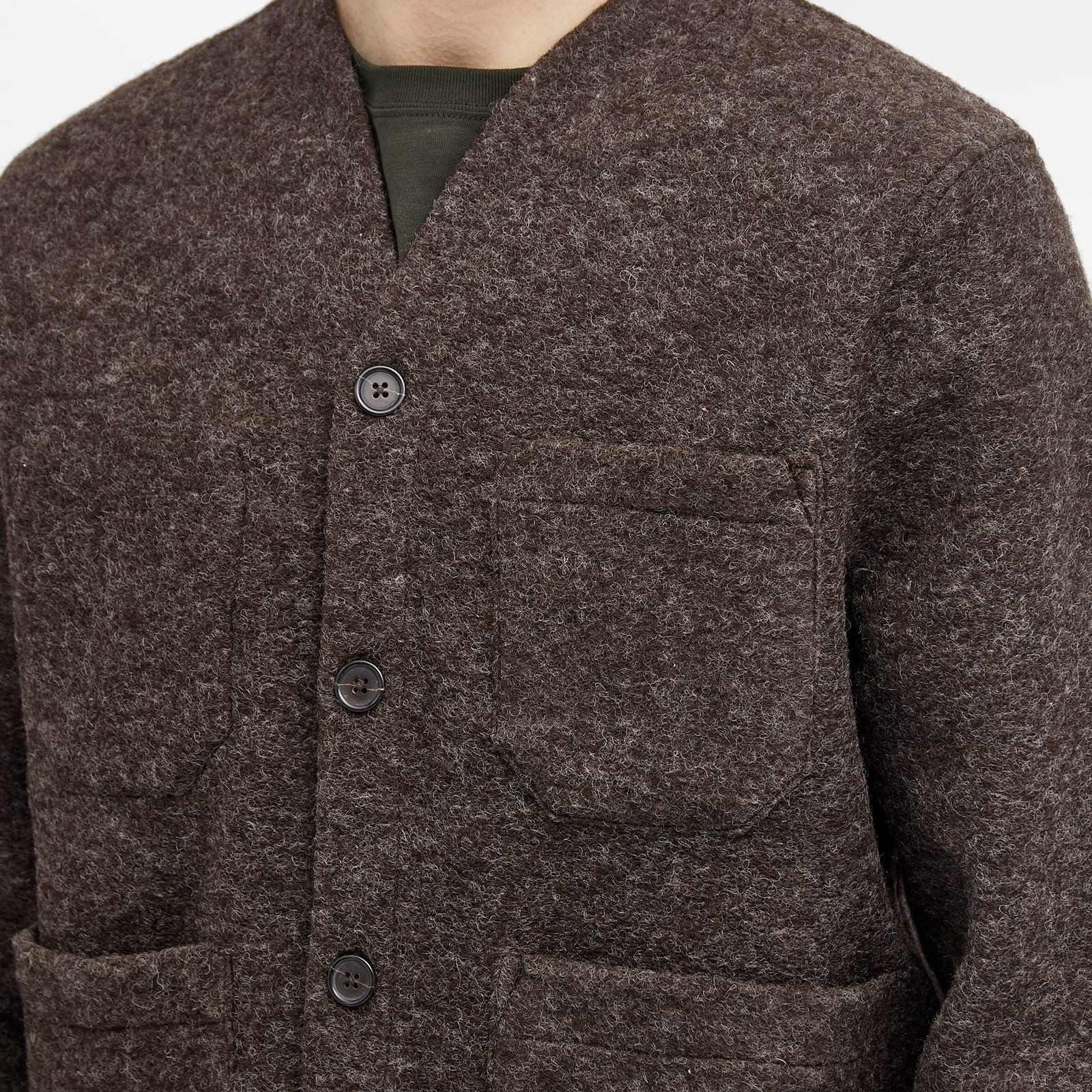 Universal Works Wool Fleece Cardigan - END. Exclusive - 5