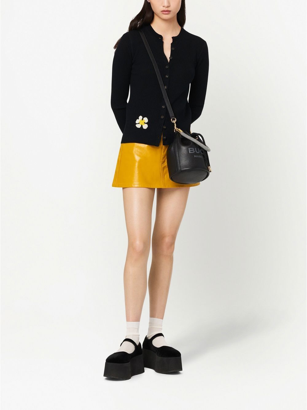 Marc Jacobs Women The Leather Medium Bucket Bag - 5