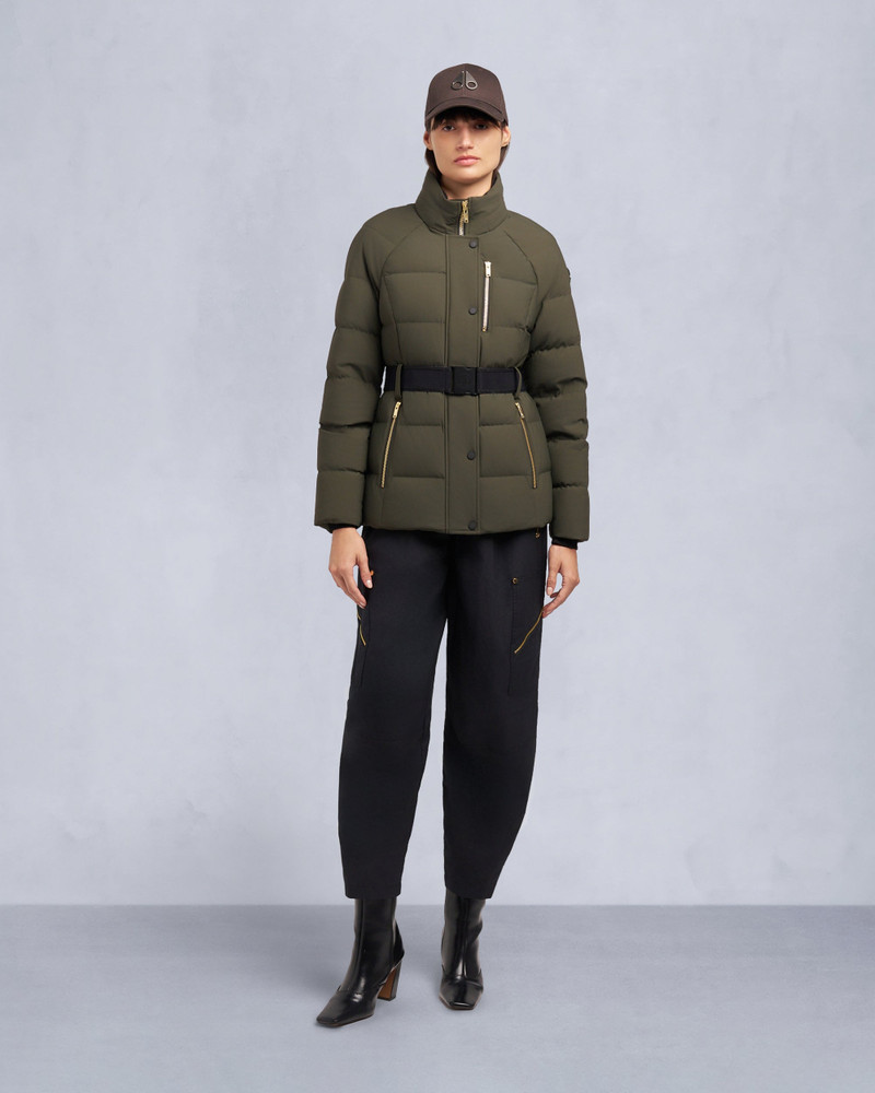 GOLD SERIES NYLUXE CAMBRIA SHEARLING TRIM JACKET 7