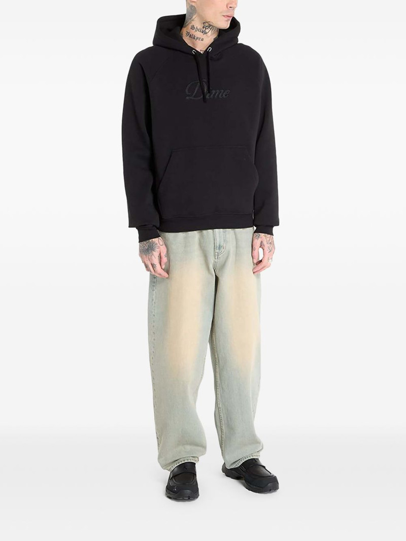 Dime Cursive hooded sweater outlook