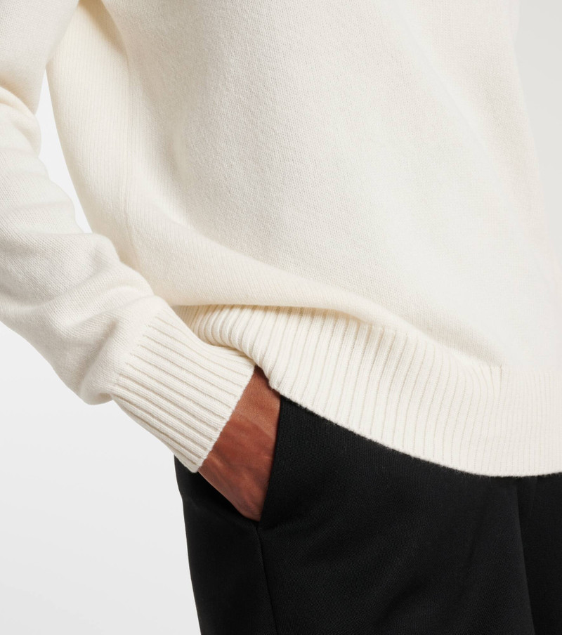 Logo wool and cashmere sweater 5