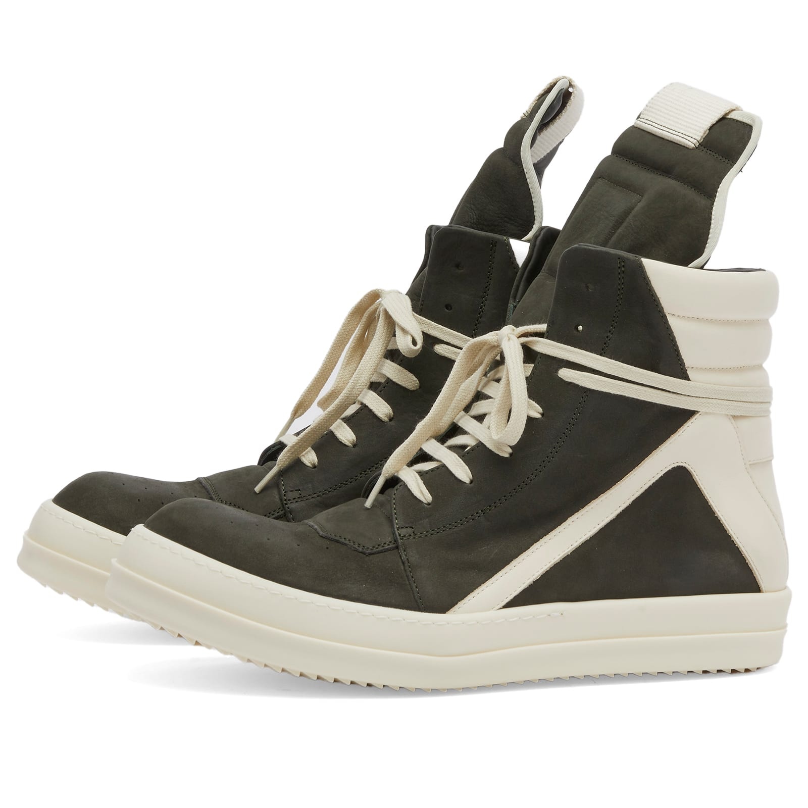 Rick Owens Nubuck Geobasket Sneakers - 2