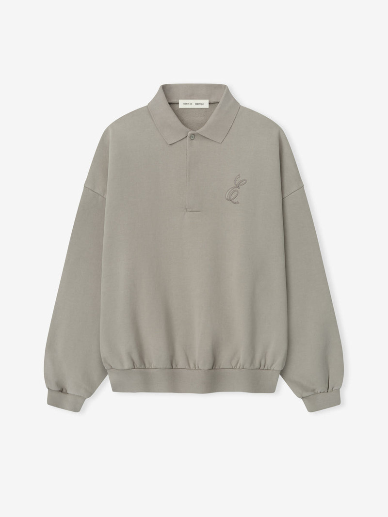 Embroidered Classic Polo Sweatshirt - 1