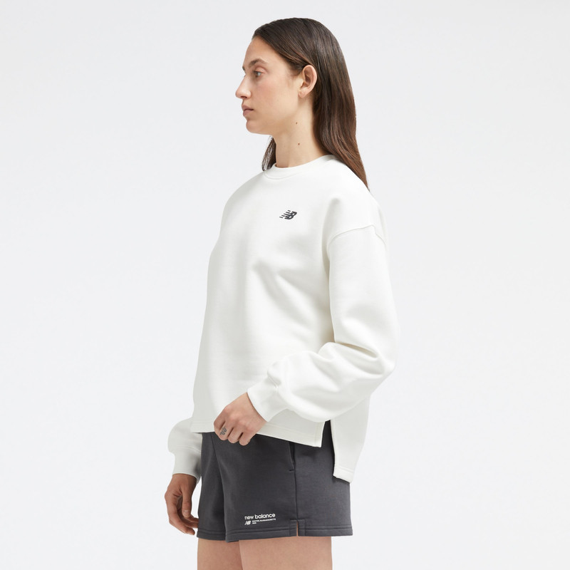 Linear Heritage Brushed Back Fleece Crewneck 2