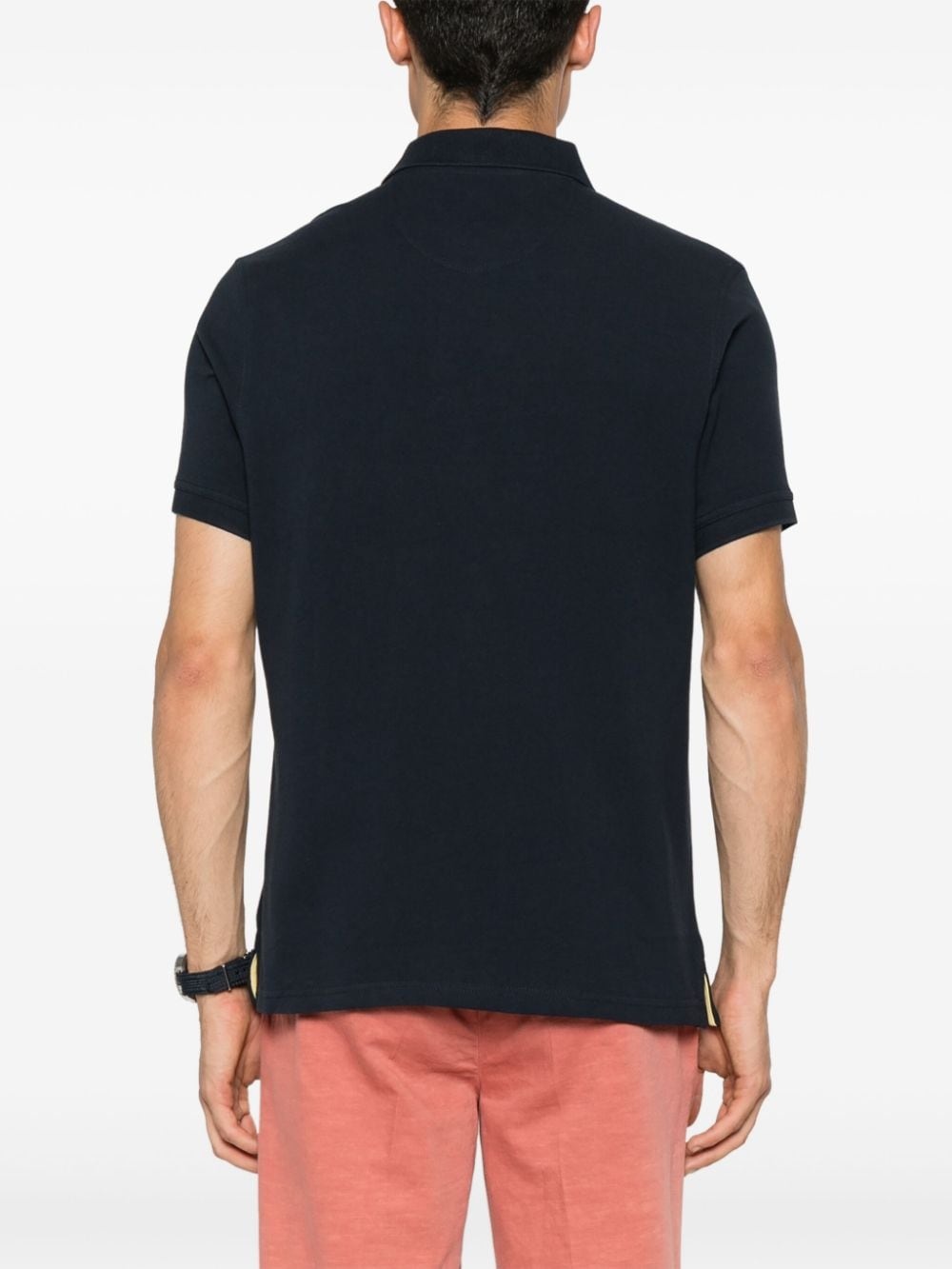 logo-embroidered polo shirt - 4