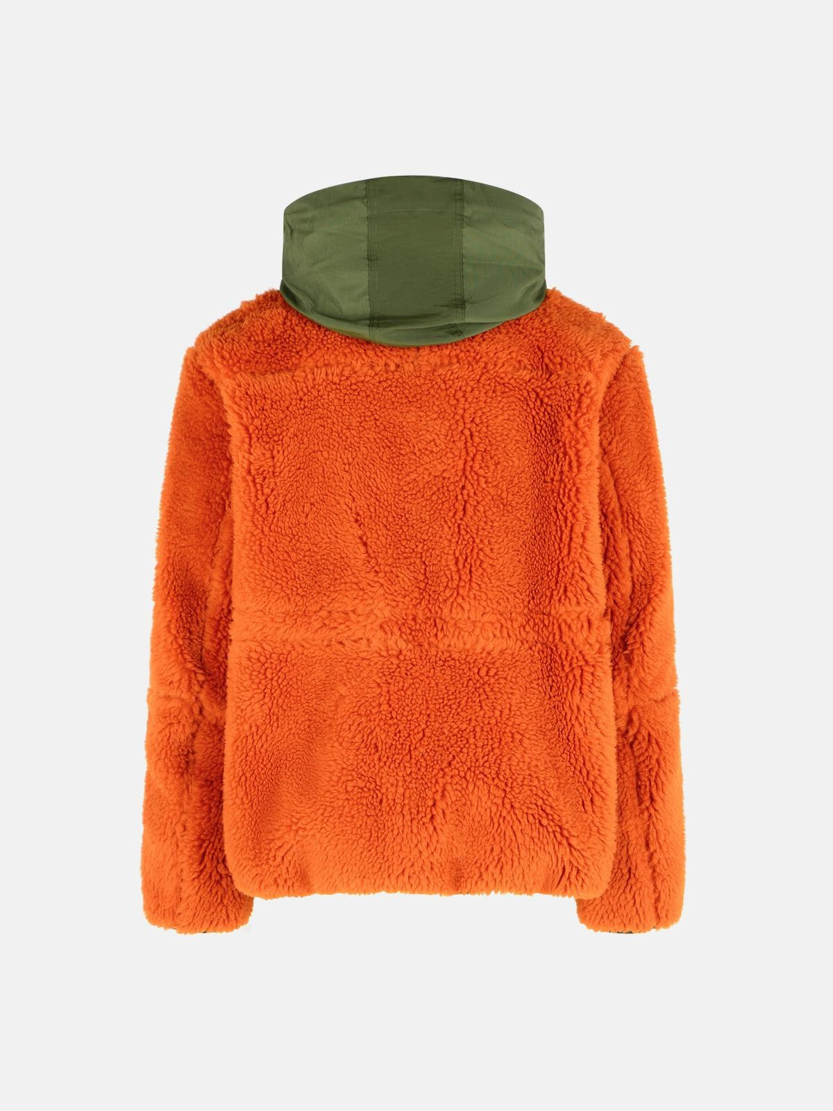 'SHERLING' ORANGE WOOL BLEND JACKET - 3