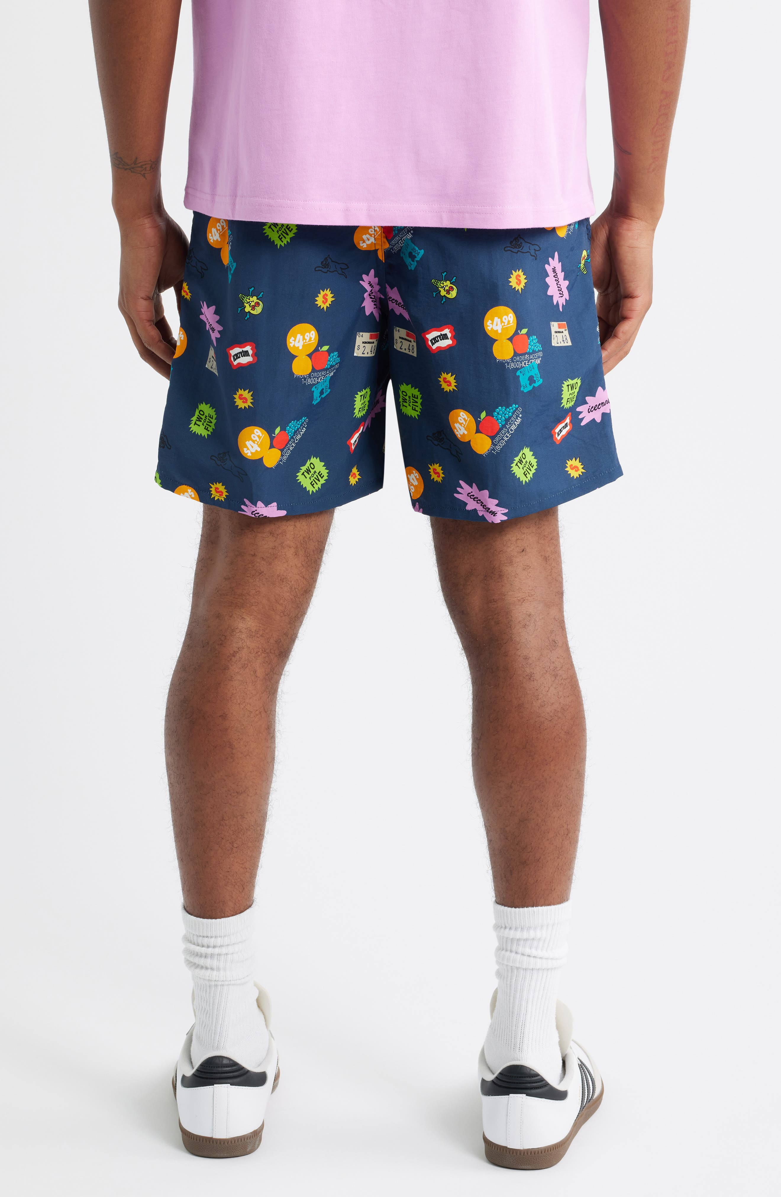 ICECREAM Scatter Graphic Nylon Shorts in Sargasso S at Nordstrom - 2