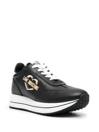 Moschino logo-plaque low-top sneakers outlook