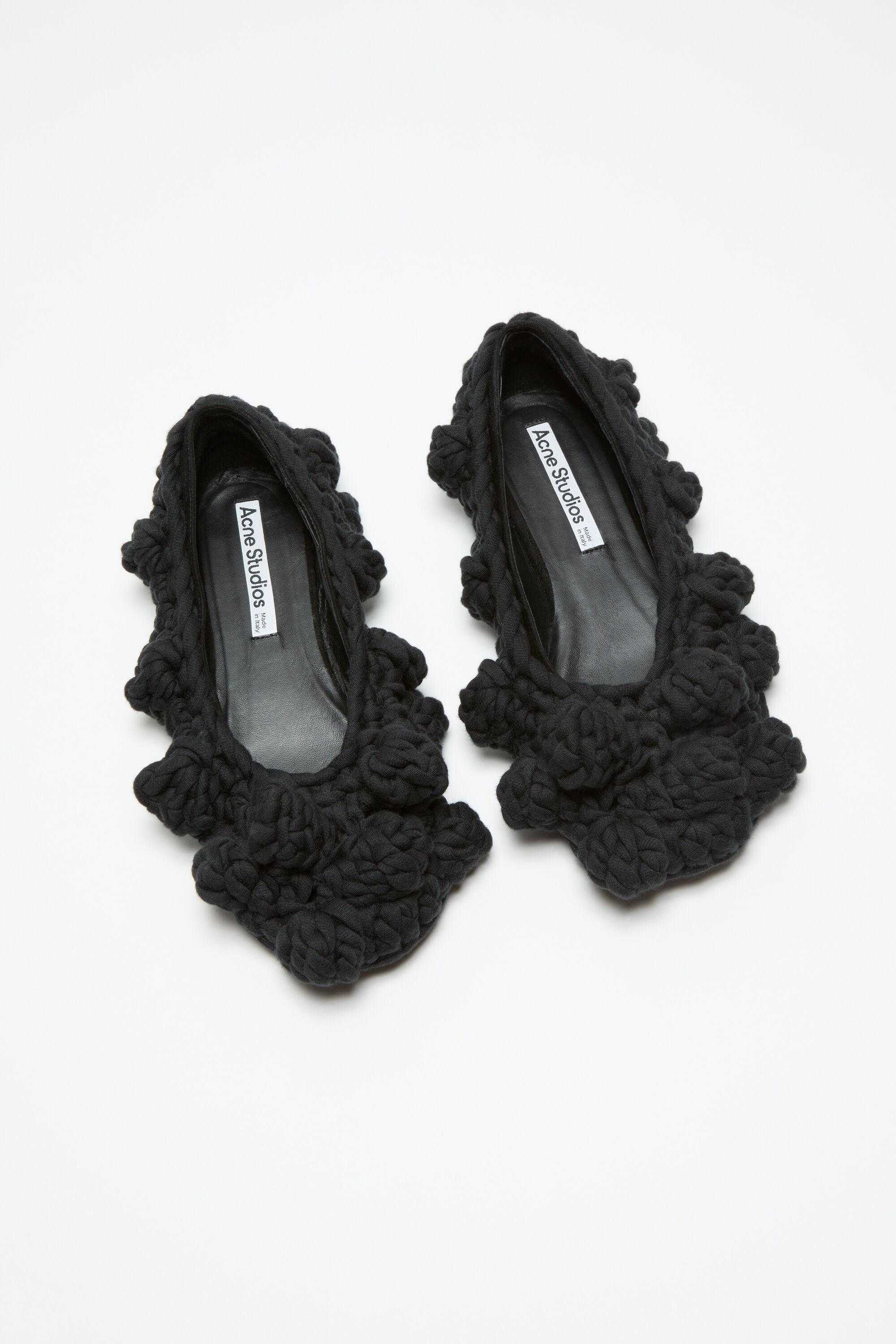 Knit ballet flat - Black - 2