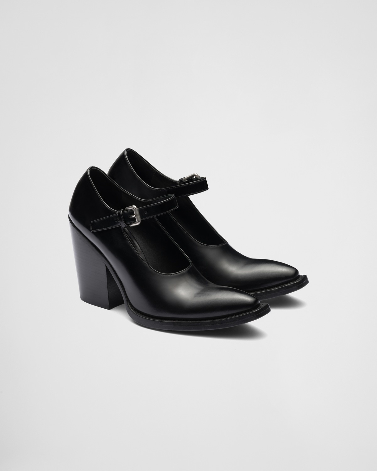 Brushed leather pumps - 2