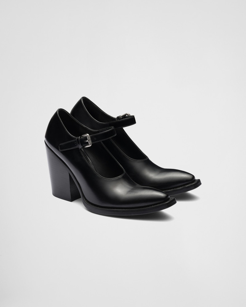 Prada Brushed leather pumps outlook